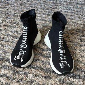 Juicy Couture Black and White Slip-On Sneakers